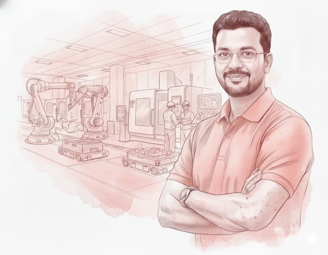 Indian MSME founder — confident, ready to grow